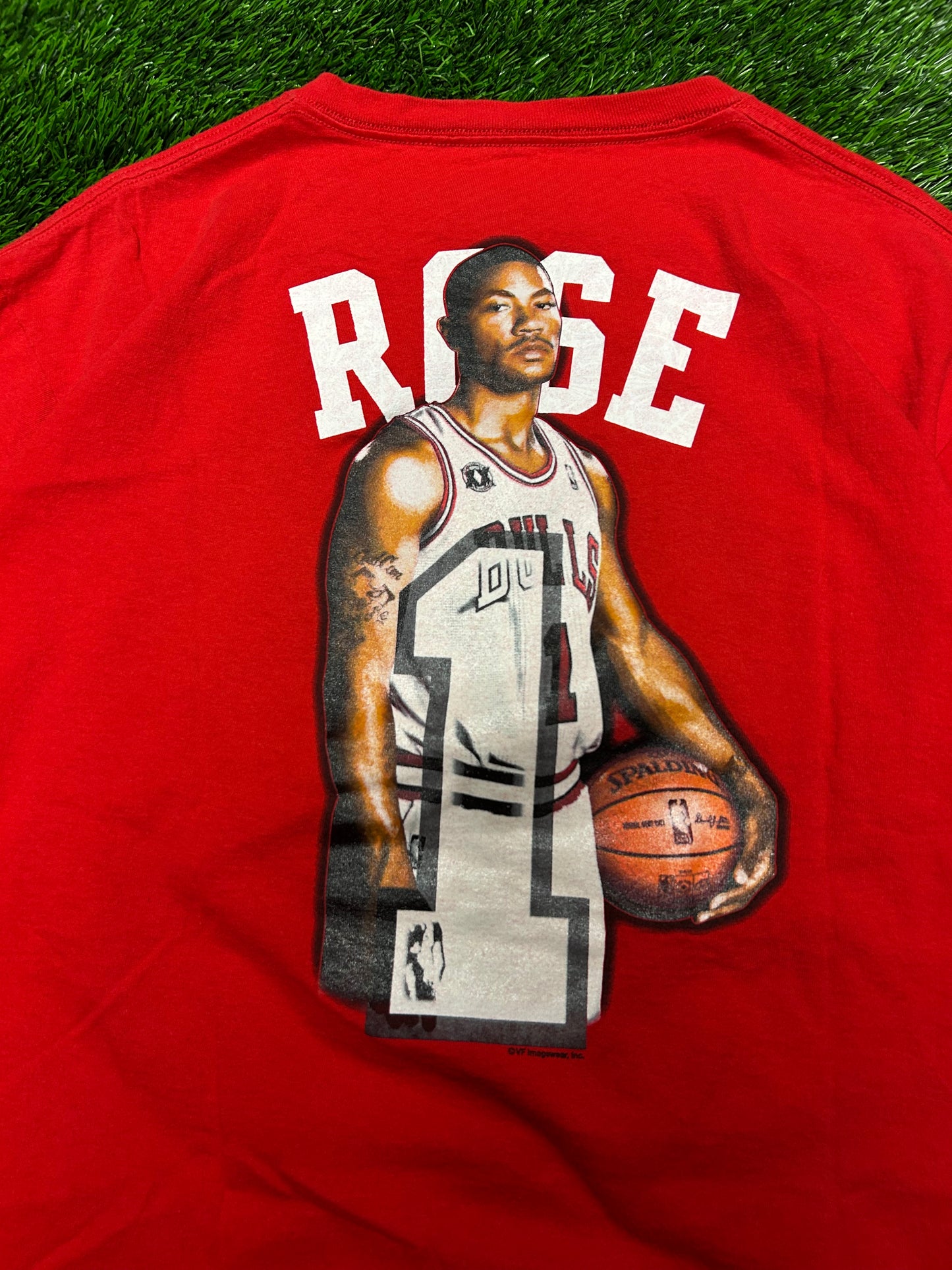 00s Chicago Bulls Derrick Rose "D-Rose" Vintage NBA Tee (L)