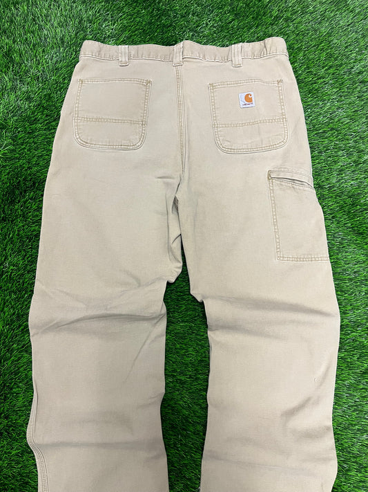 Carhartt Khaki Relaxed Fit Workwear Pants (38 x 34)