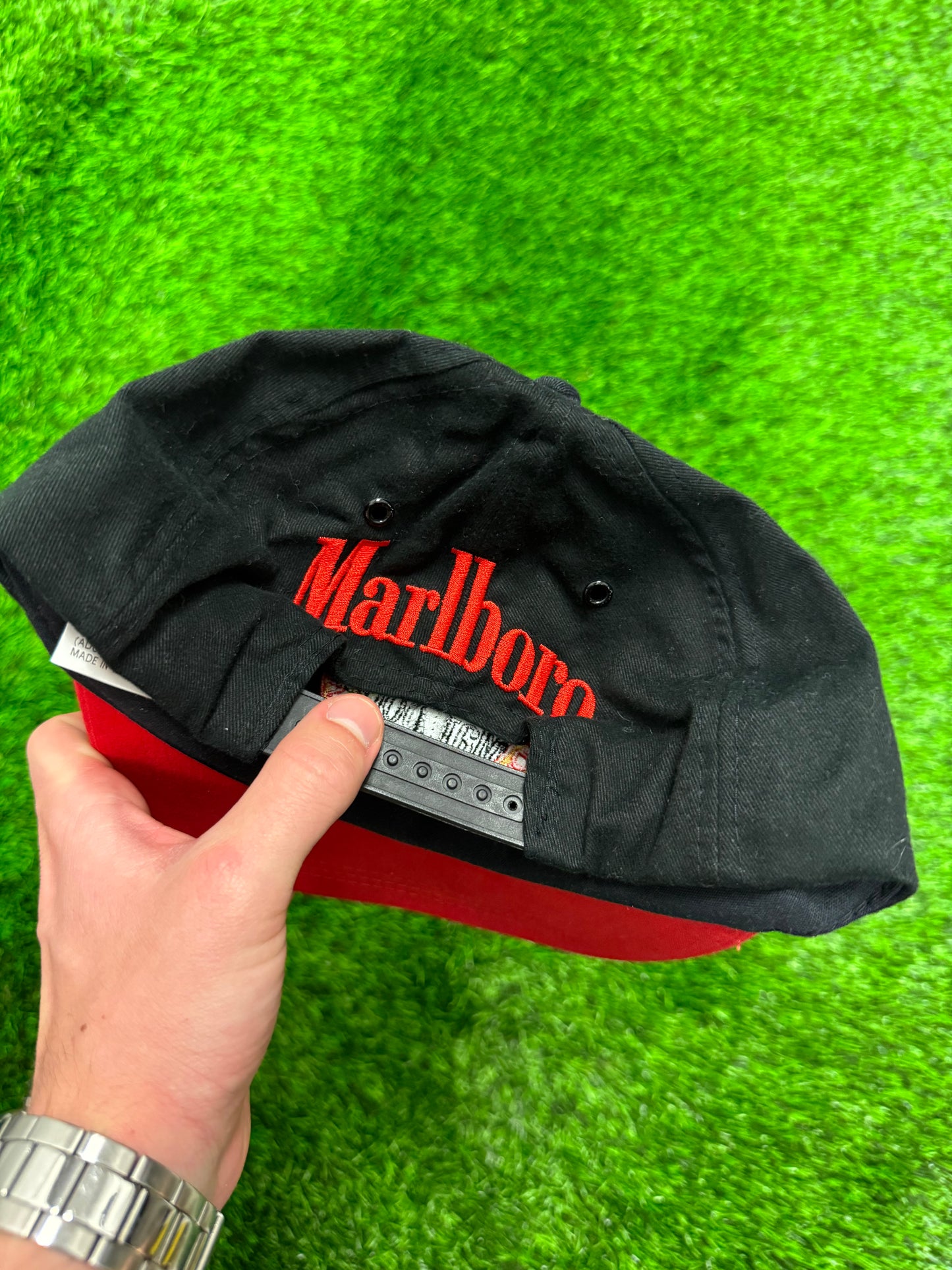 90s Marlboro Cigarettes Promo Adventures Vintage Snapback Hat (OS)