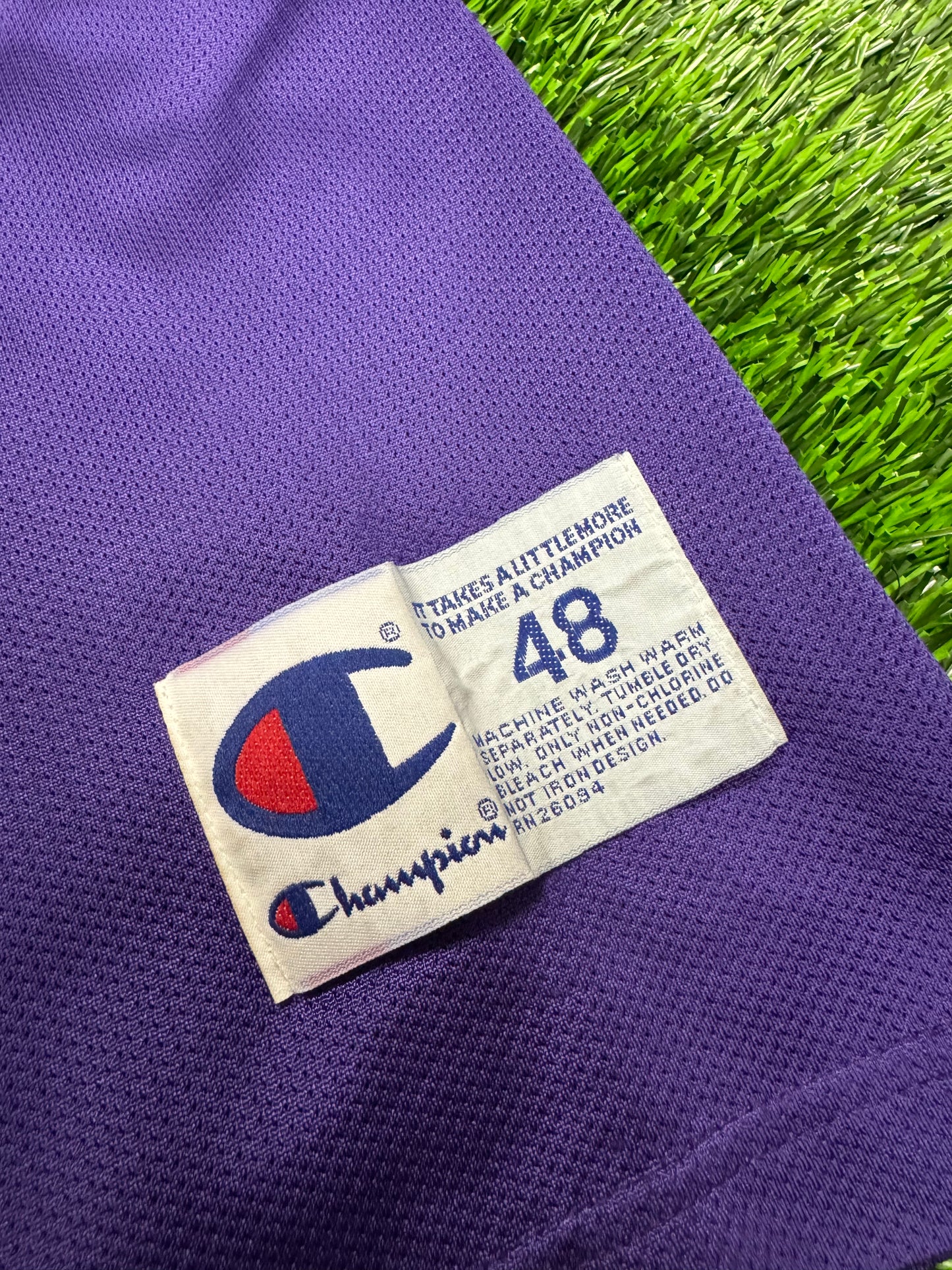 90s Charlotte Hornets Kendall Gill #13 Vintage Champion Purple Jersey (L)