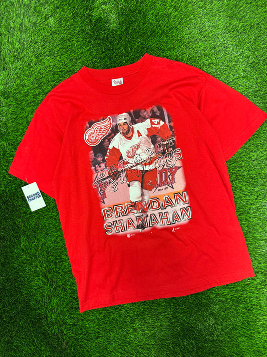 90s Detroit Red Wings Brendan Shanahan Vintage NHL Tee (XL)