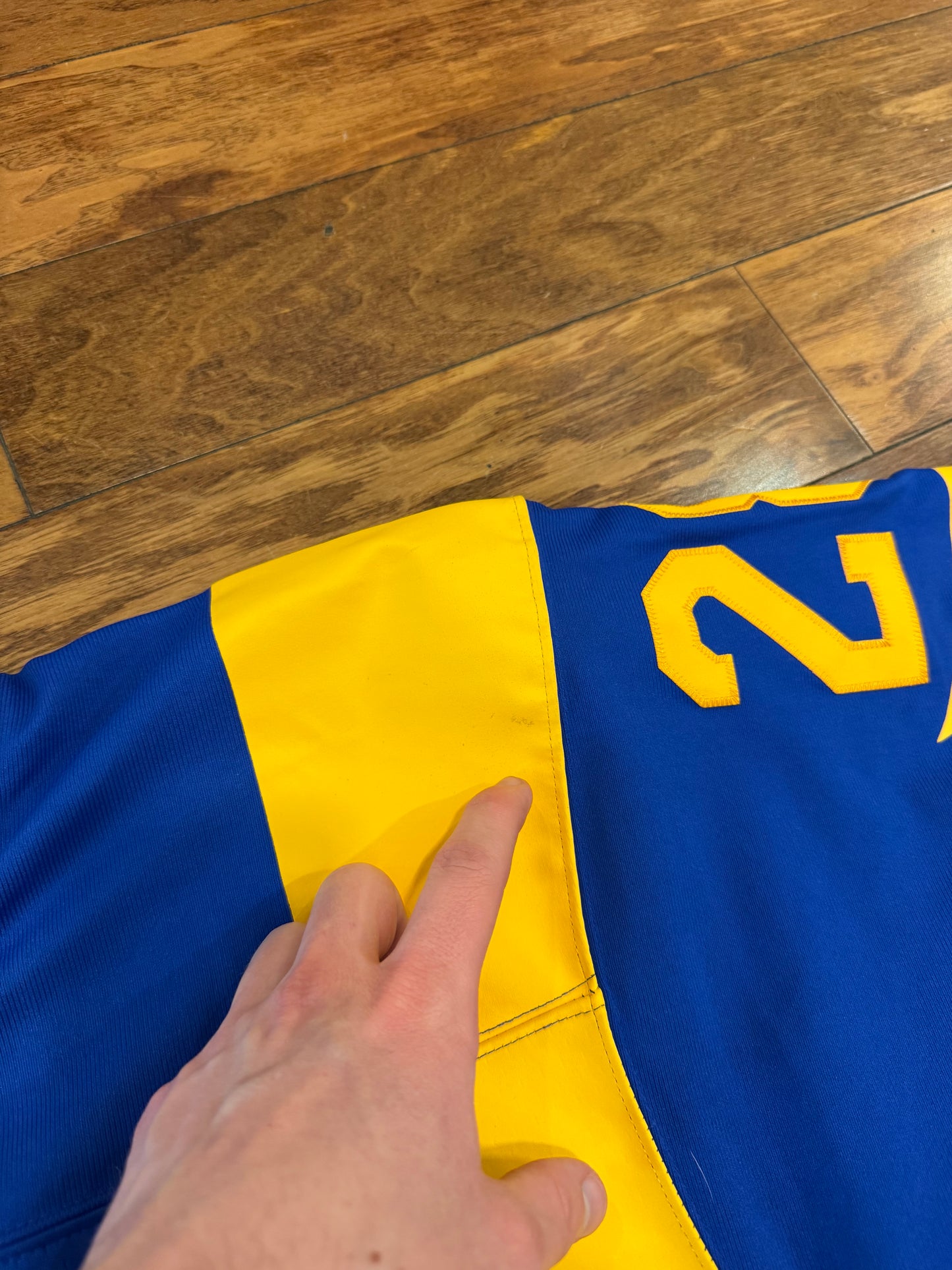 Marshall Faulk Rams Mitchell & Ness Jersey (S)