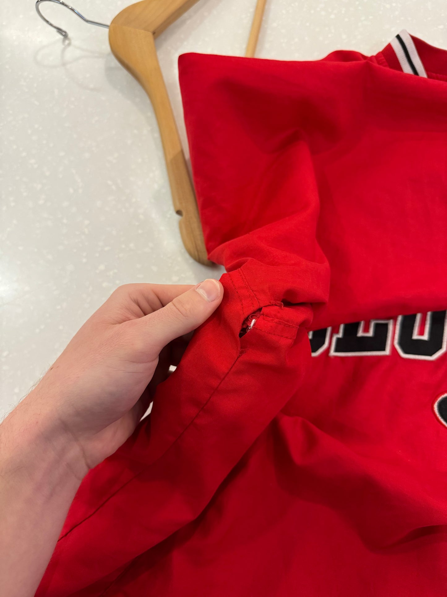 00s Georgia Bulldogs Embroidered Pro Player Windbreaker (XL)