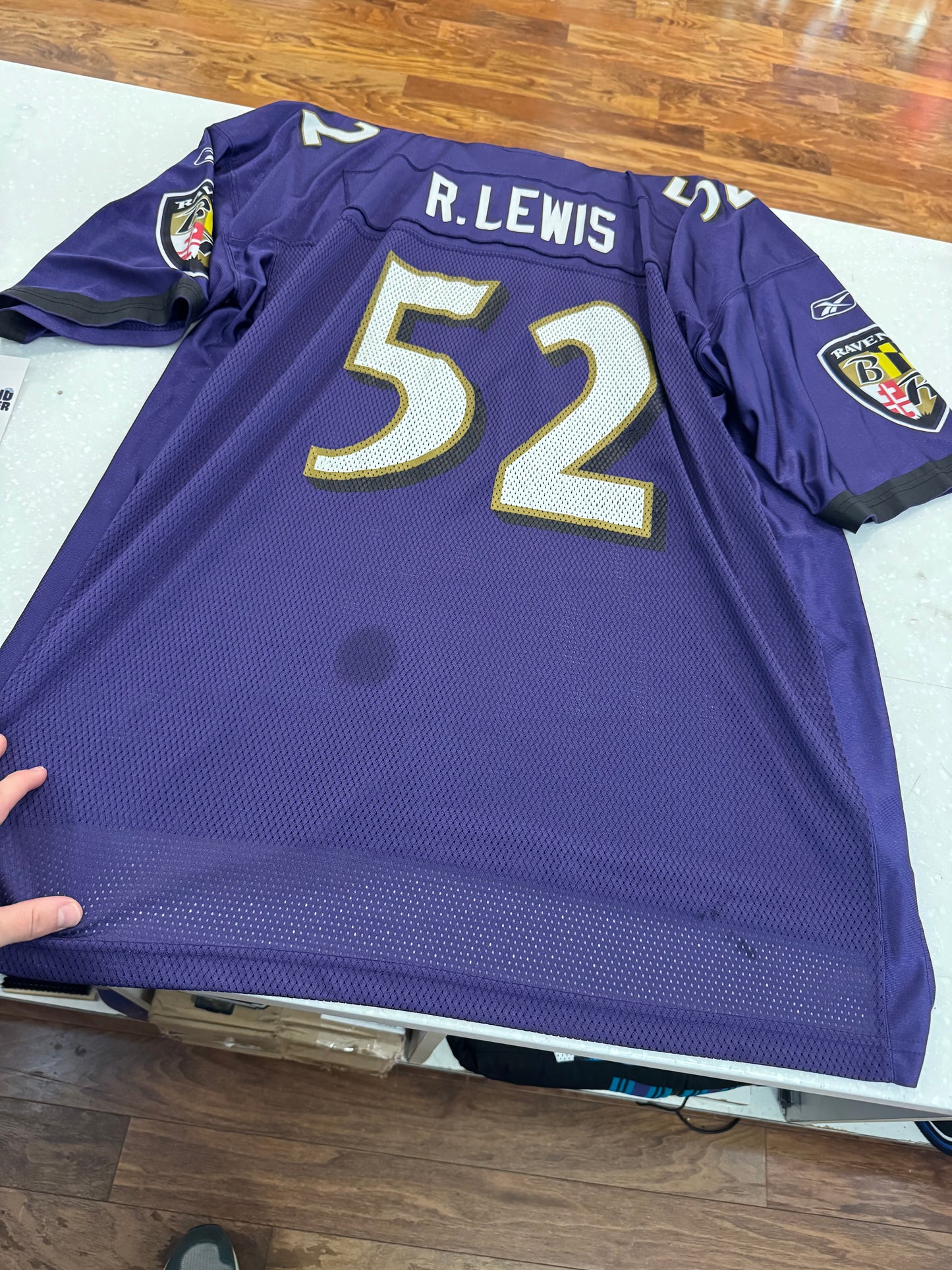 00S Baltimore Ravens Ray Lewis Home Jersey (XXL)
