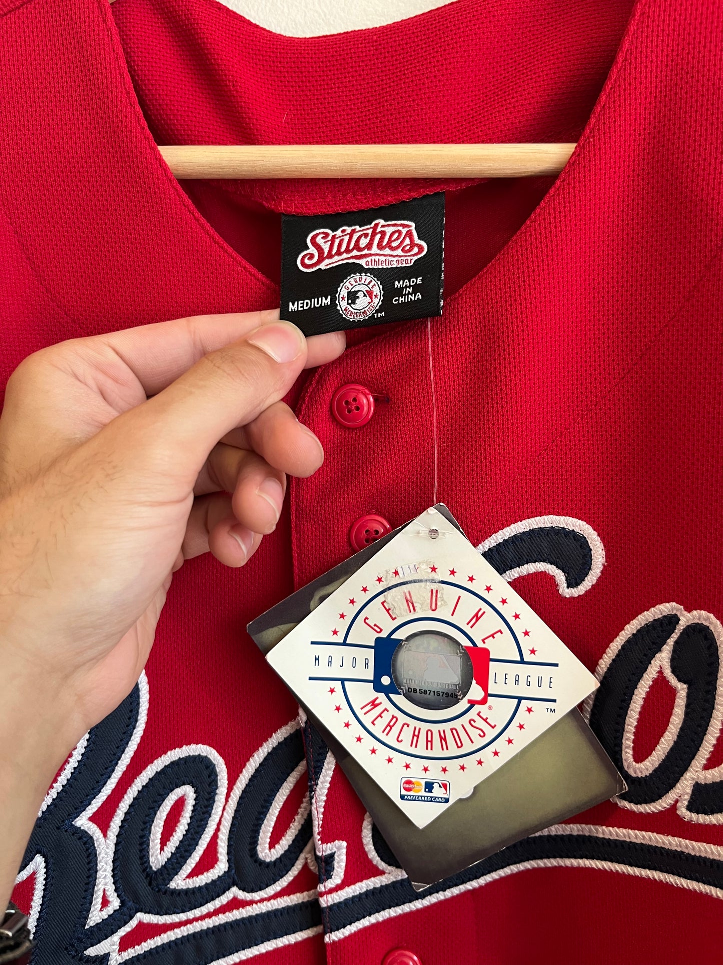 00s Boston Red Sox Stitches Baseball Jersey (M)