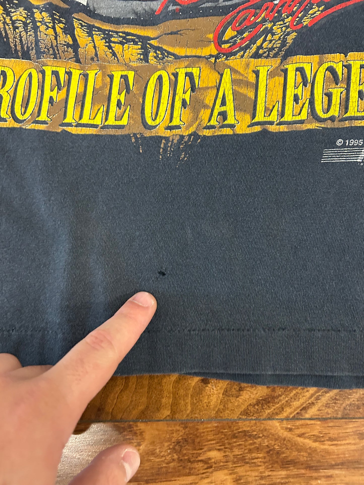 1995 Dale Earnhardt "Profile Of A Legend" Nascar Tee (M)