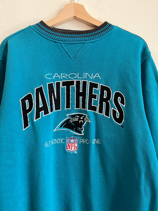 1996 Carolina Panthers Logo Athletic Embroidered Crewneck (L)