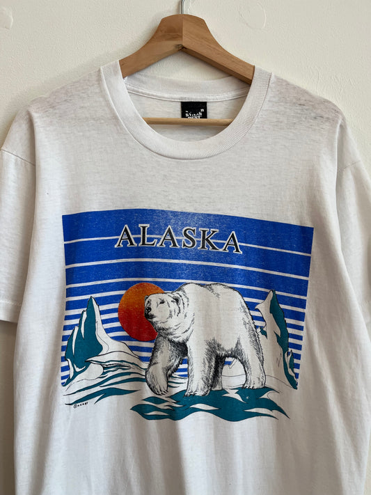 1987 Alaska Polar Bear Nature Tee (L)