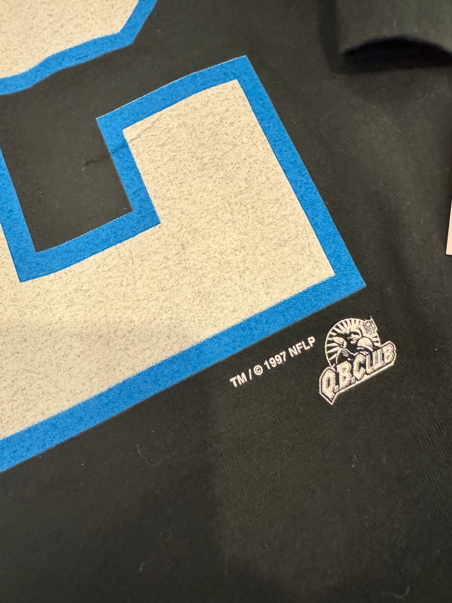 1997 Carolina Panthers Kerry Collins #12 Quarter Sleeve Shirt (L)
