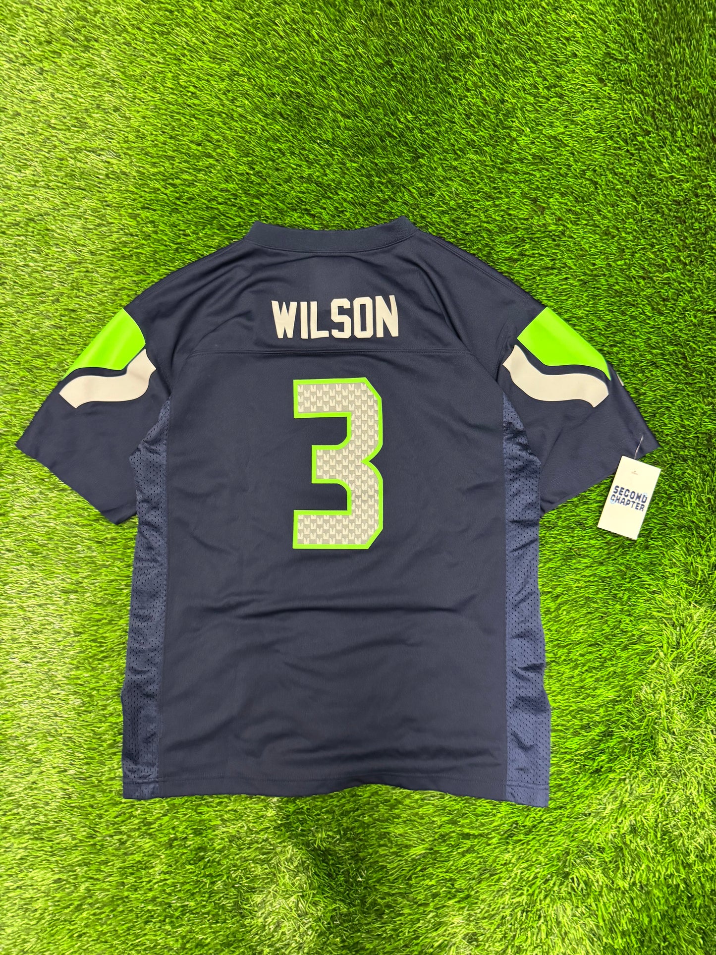 Seattle Seahawks Russell Wilson #3 NFL Players Jersey (Youth XL)