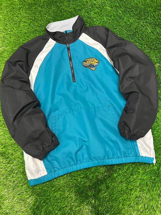 00s Jacksonville Jaguars Embroidered NFL Logo Windbreaker (L)