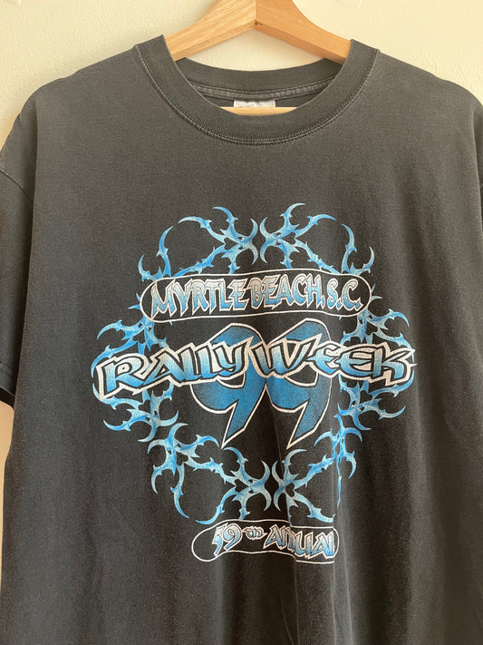 1998 Myrtle Beach 59th Biker Rally Week Lightning Tee (L)
