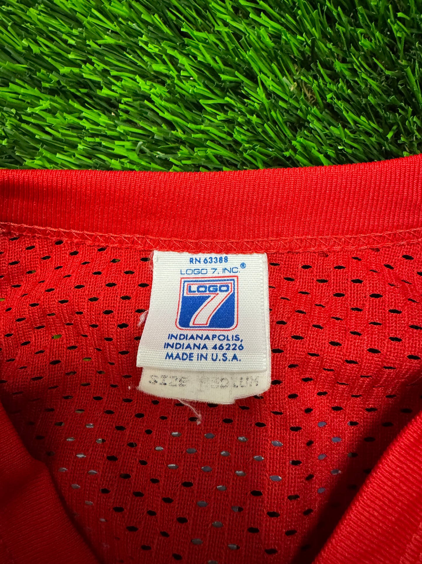90s Kansas City Chiefs Joe Montana #19 Logo 7 Jersey (M)