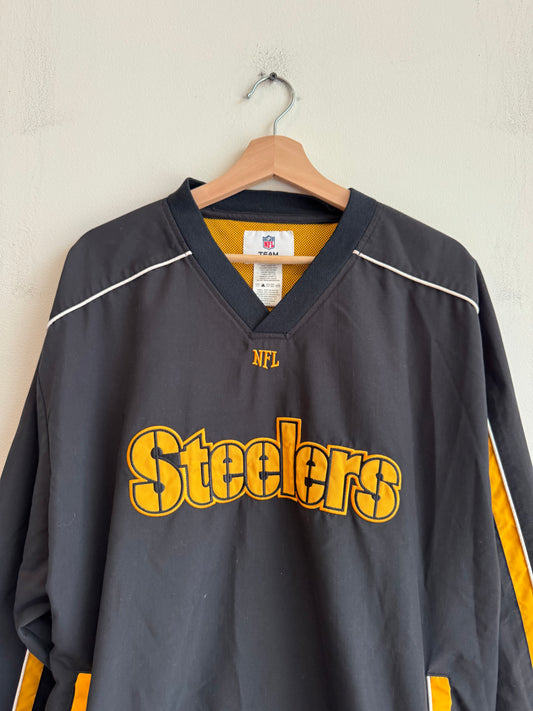 2010s Pittsburgh Steelers Embroidered Spell Out Windbreaker (XL)