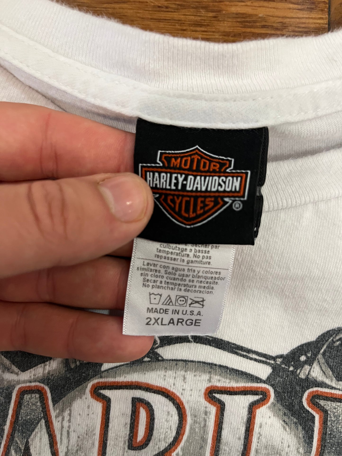 2020 Harley Cox's Asheboro NC White Tee (XXL)