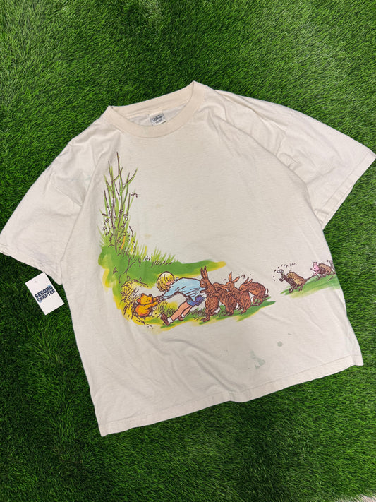 90s Winnie The Pooh And Friends Wrap Around Disney Tee (XXL)