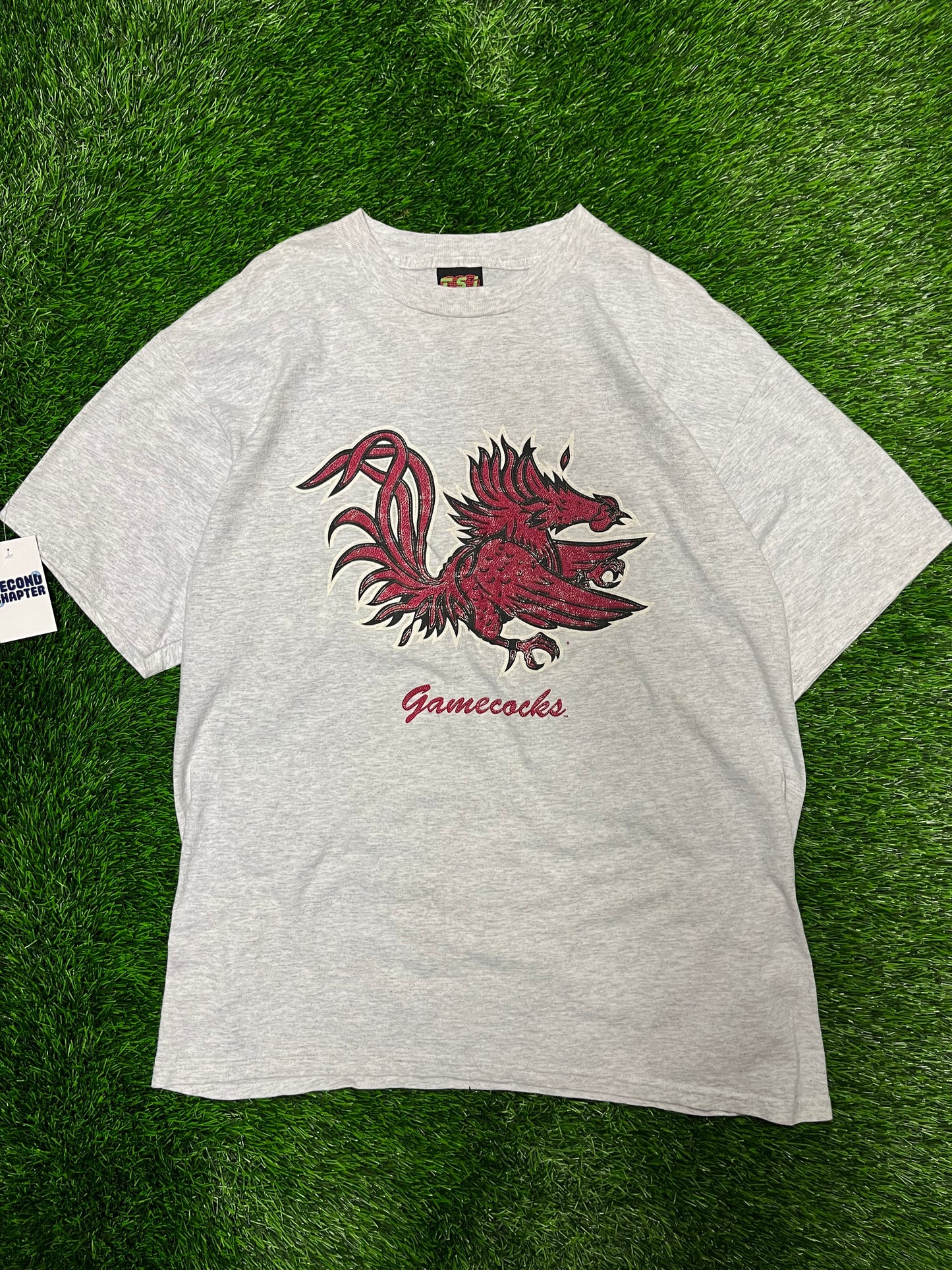 00s University of South Carolina (USC) Gamecocks Grey Tee (XL)