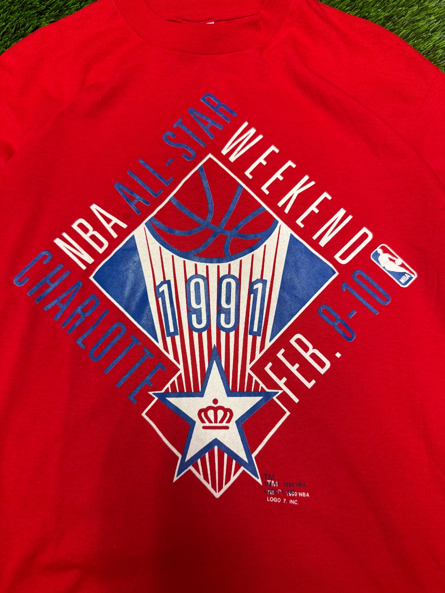 1991 All Star Weekend Vintage Logo 7 Tee (XL)