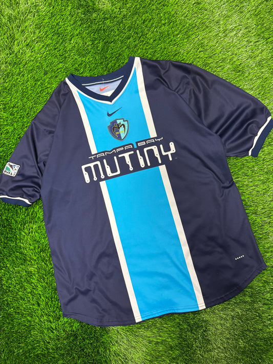 90s Tampa Bay Mutiny Nike MLS Defunct Club Vintage Home Jersey (XL)
