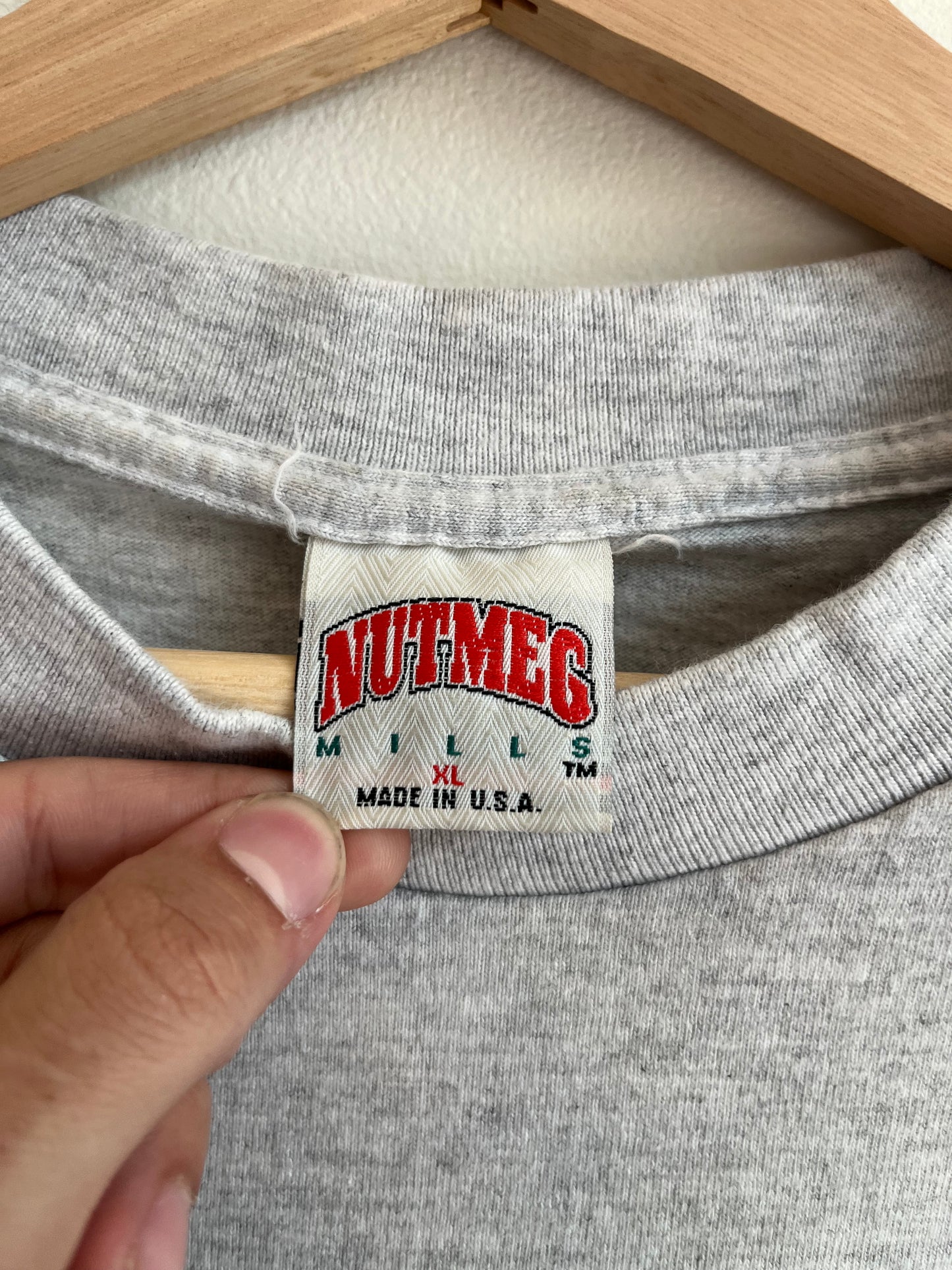 90s Mighty Ducks Vintage NHL Nutmeg Breakthrough Tee (XL)