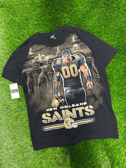 00s New Orleans Saints Big Graphic Tee (M)