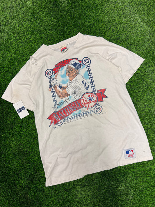 1989 New York Yankees Don Mattingly Nutmeg Vintage Thrashed MLB Tee (XL)