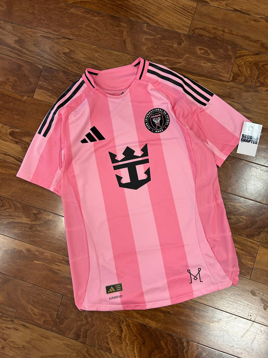 Inter Miami Messi #10 Deadstock 2024-25 Pink Authentic Adidas Soccer Kit (S)