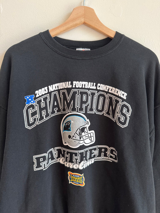 2003 Carolina Panthers Conference Champions Crewneck (L)