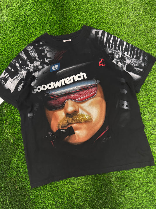 90s Dale Earnhardt Nascar Big Face AOP Tee (XL)
