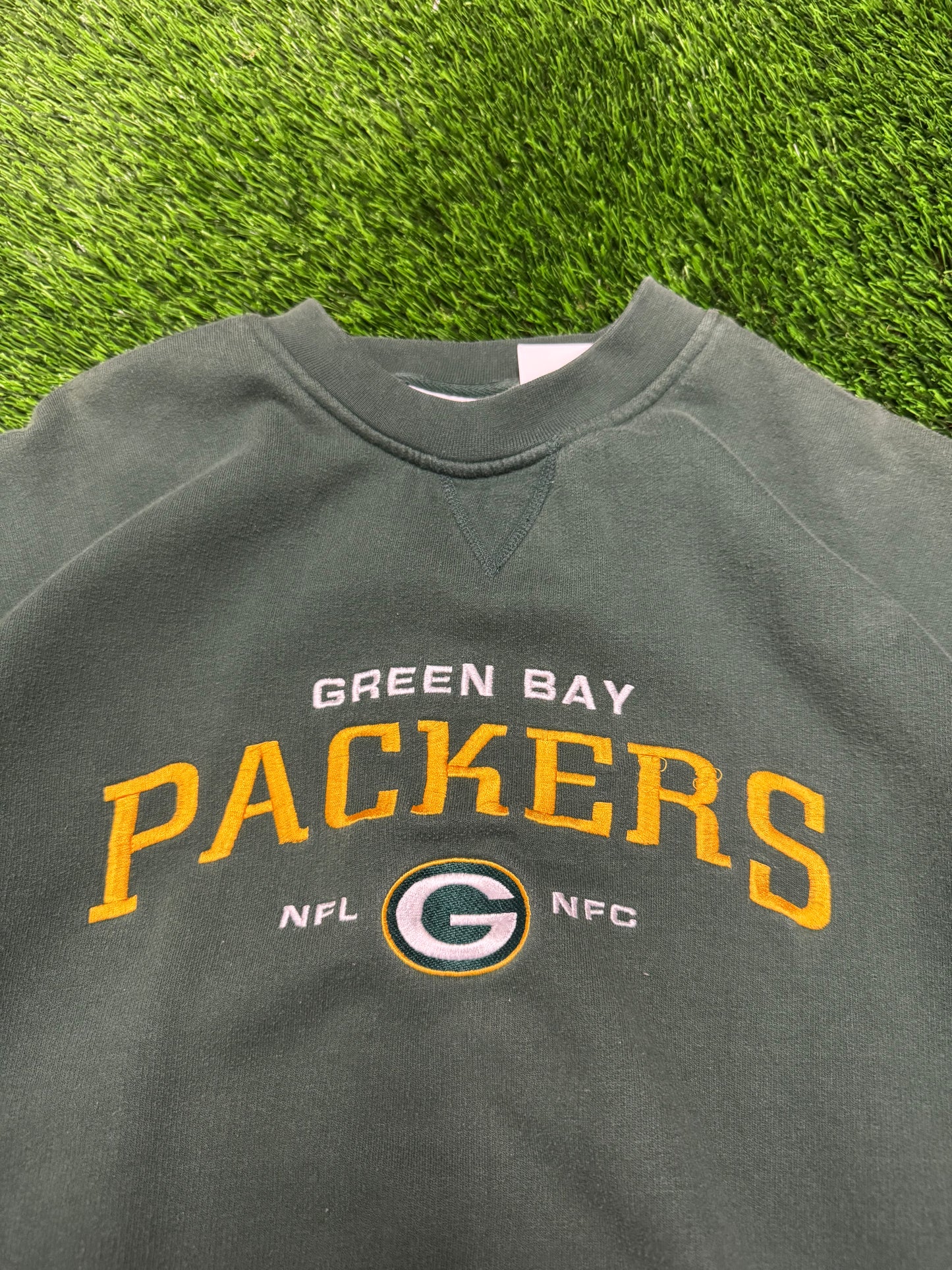 00s Green Bay Packers Embroidered Crewneck (L)