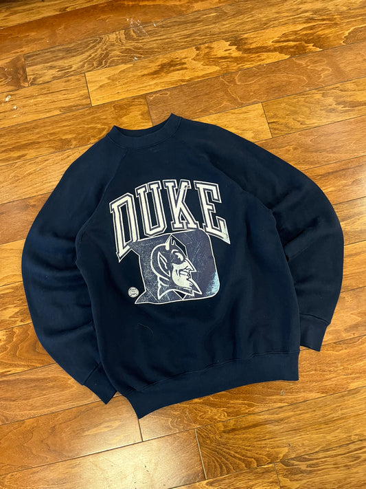 80s Duke University Raglan Crewneck (L)
