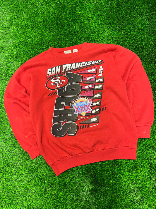 1994 San Francisco 49ers Super Bowl Vintage NFL Crewneck (L)