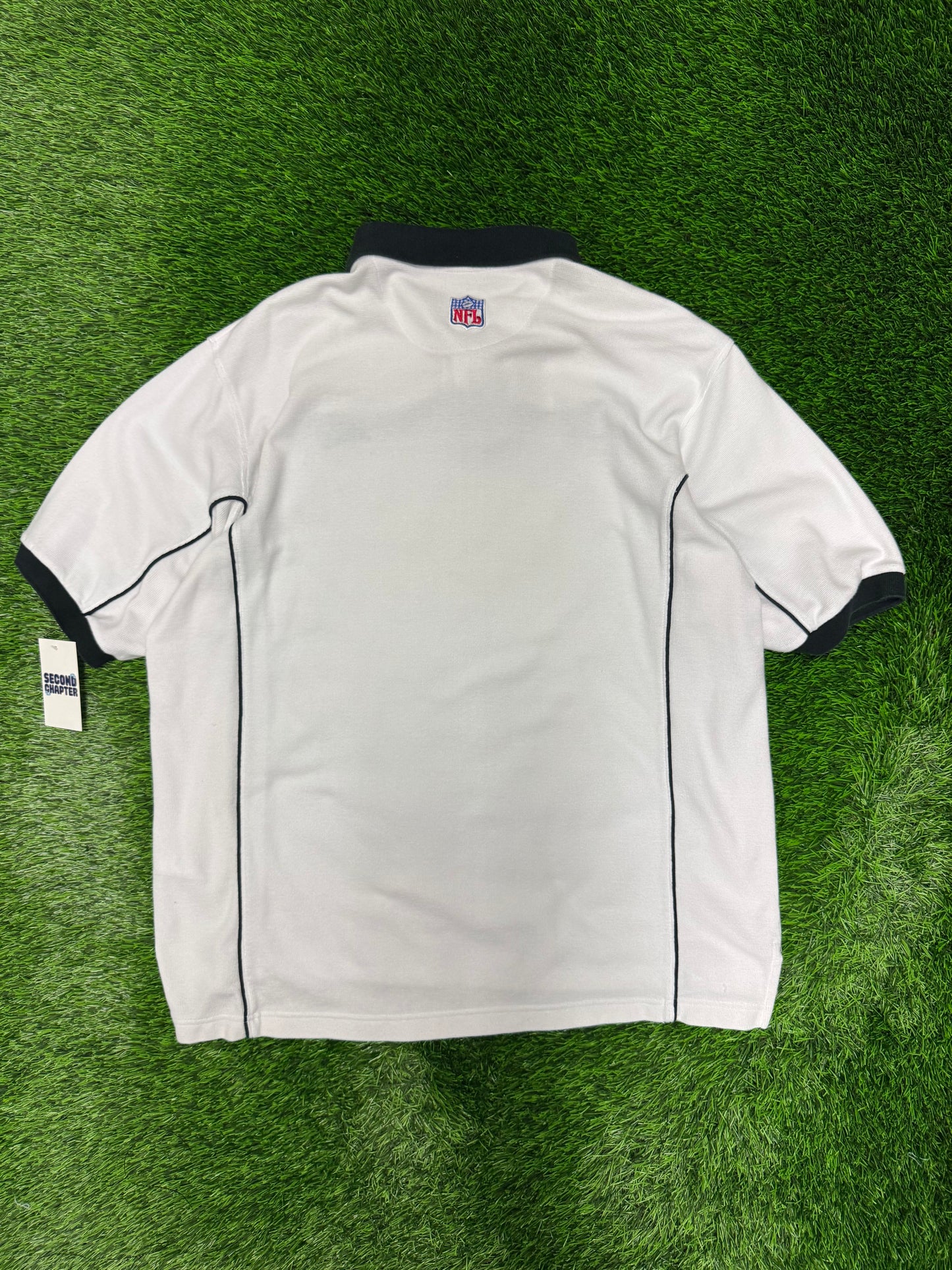 90s Carolina Panthers Nike Team White Polo Shirt (L)