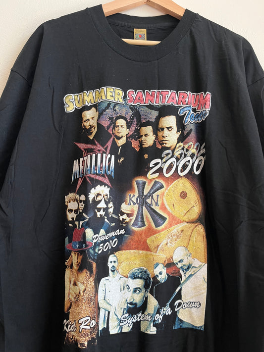 2000 Summer Sanitarium Metallica, Korn, Kid Rock, System of a Down Music Rap Tee (XL)