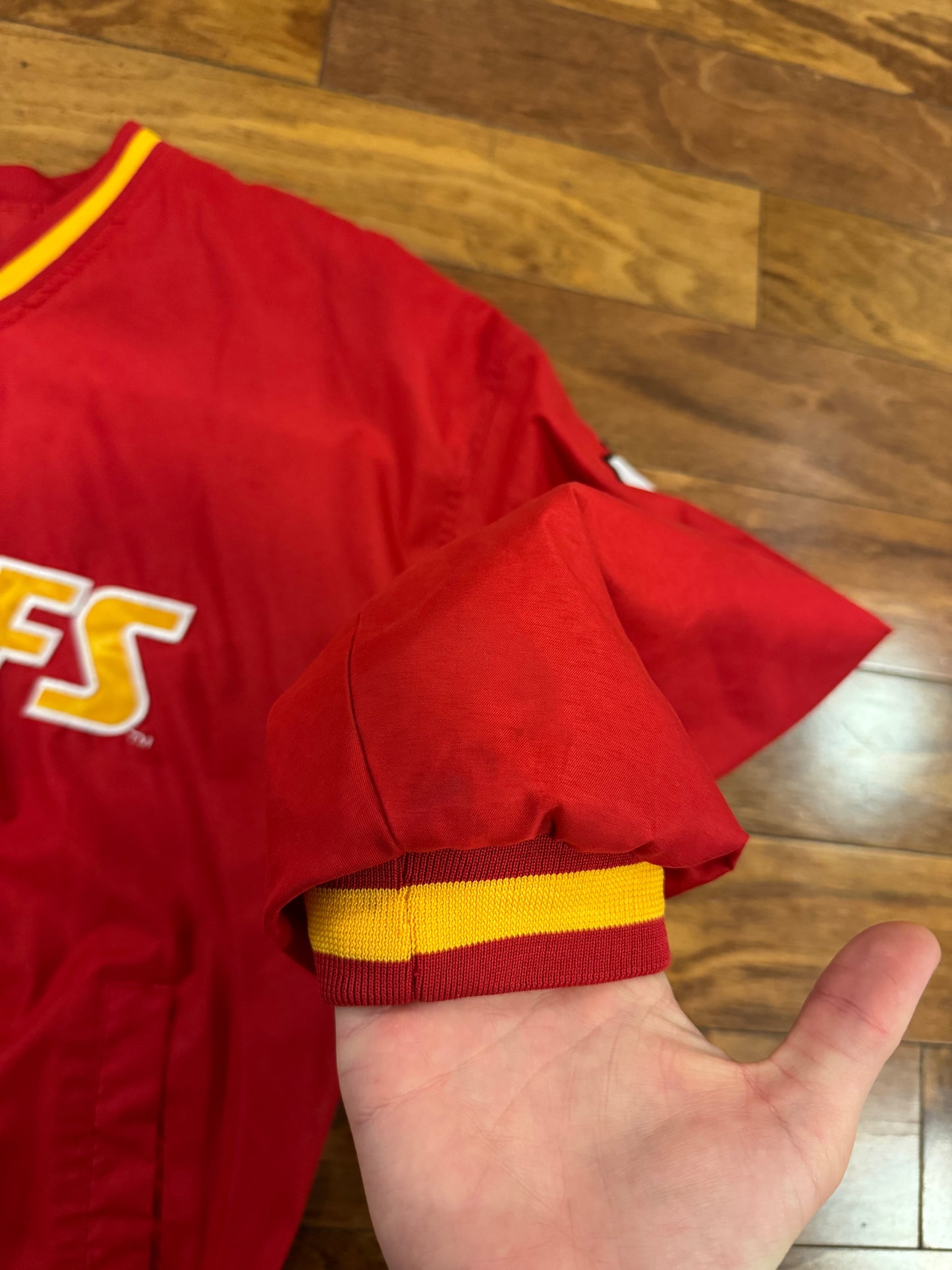 90s Kansas City Chiefs Reebok Embroidered Vintage Windbreaker (L)