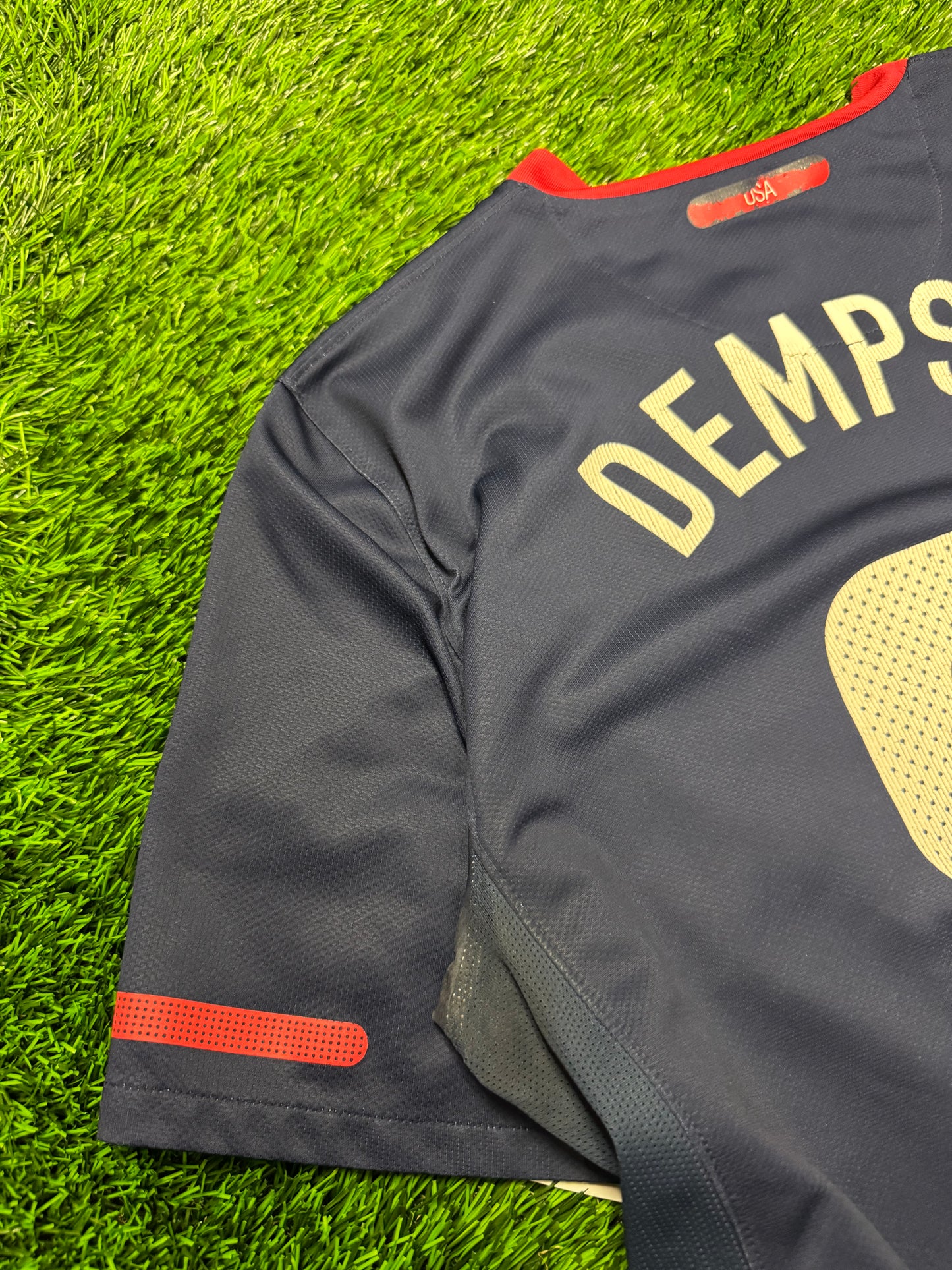 2010 USA Clint Dempsey #8 Vintage Nike World Cup Kit Jersey (L)