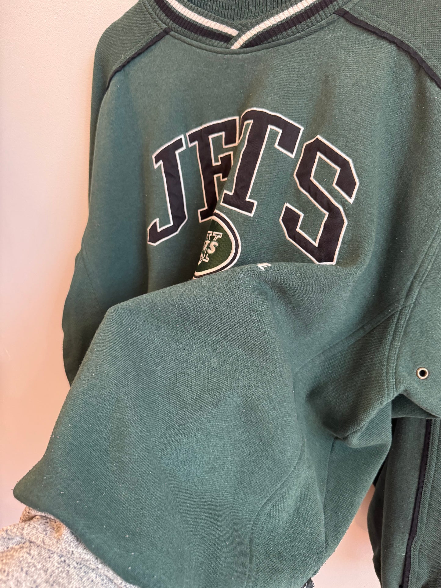 90s New York Jets Embroidered Lee Crewneck (XL)