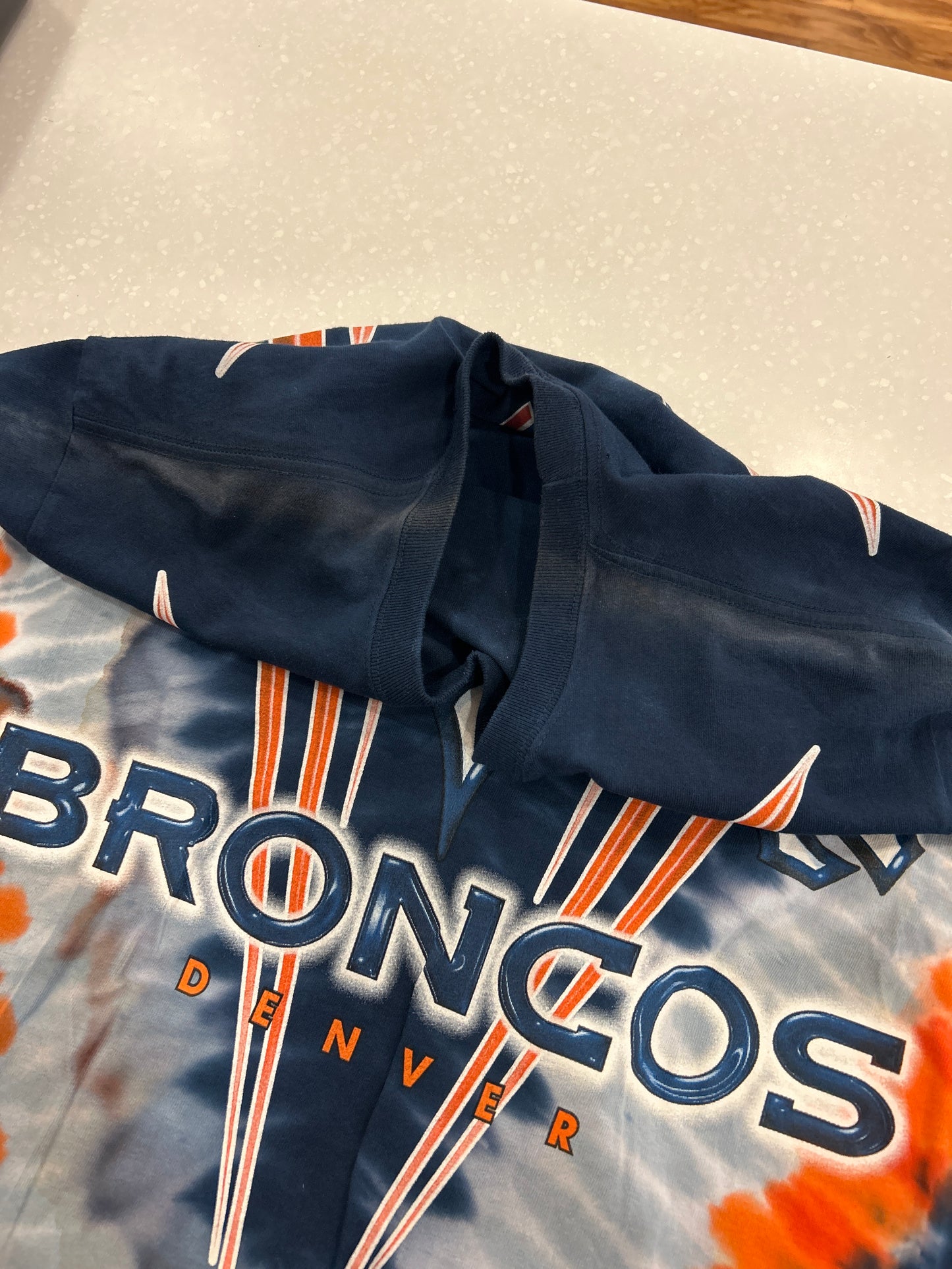 00s Denver Broncos Tie Dye Majestic Tee (M)