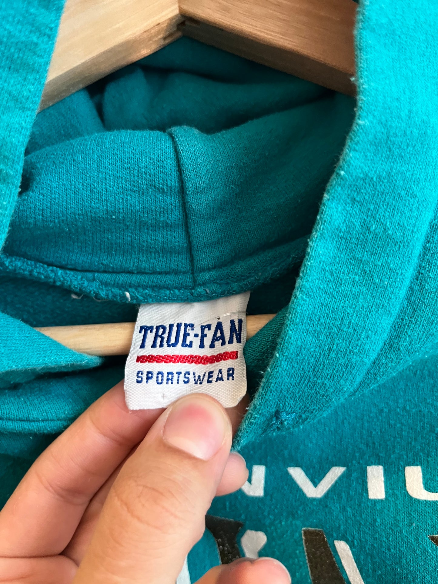 1996 Jacksonville Jaguars Vintage Teal Hoodie (L)