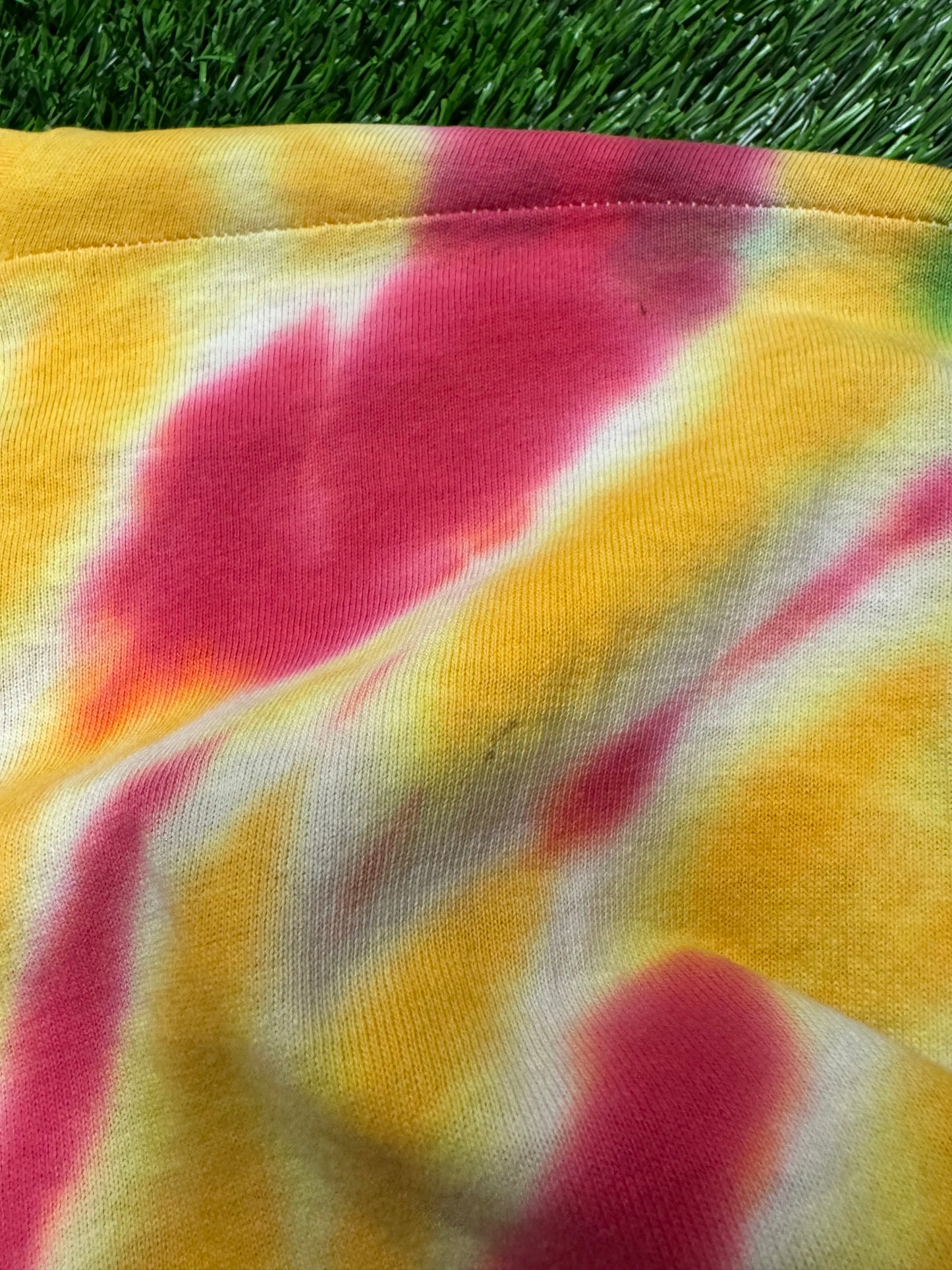 1992 Lithuania Grateful Dead Tie Dye Vintage Liquid Blue Band Tee (L)