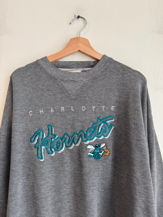 90s Charlotte Hornets Embroidered Lee Crewneck (XL)