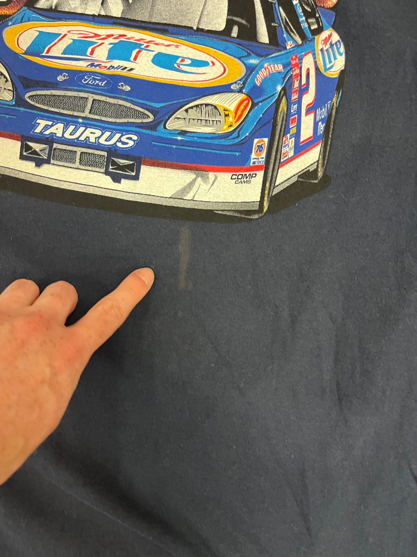 2001 Rusty Wallace Miller Lite Nascar Tee (XL)