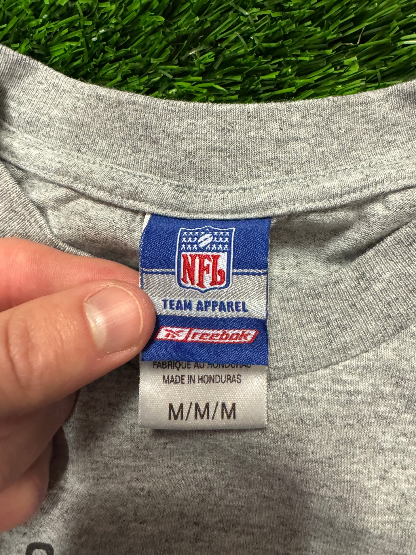 2003 Carolina Panthers NFC Champions Gray Reebok Tee (M)