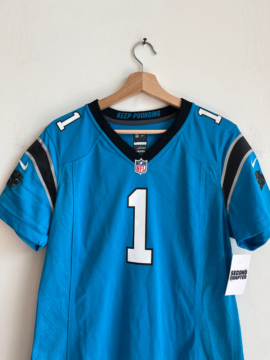 2015 Carolina Panthers Cam Newton Blue Jersey (Women’s L)