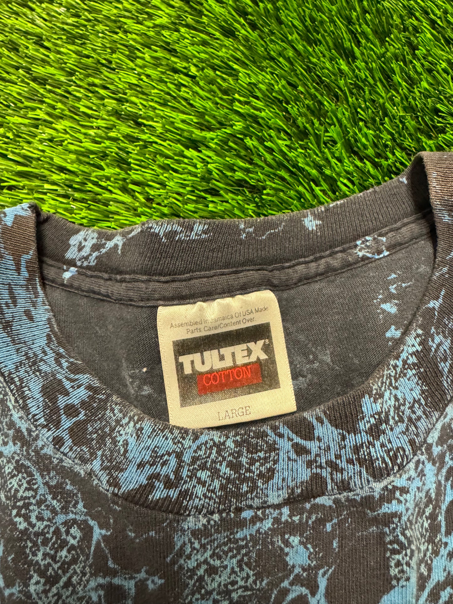 1992 Cleveland Browns Blue Acid Wash Tee (L)