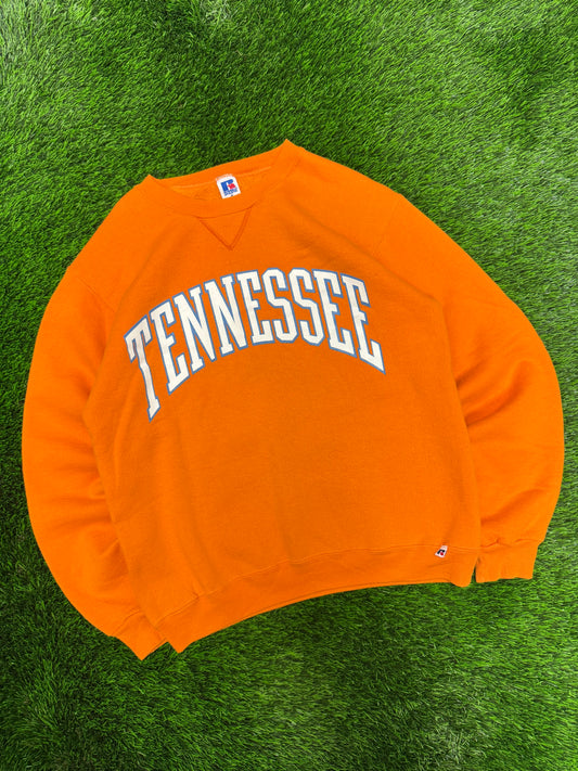 90s University of Tennessee Spell Out Russell Crewneck (M)