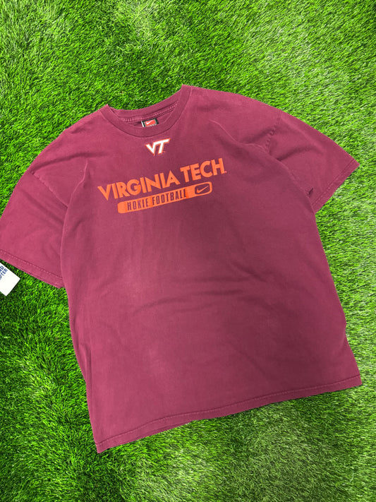 00s Virginia Tech Nike Swoosh Vintage Tee (XL)