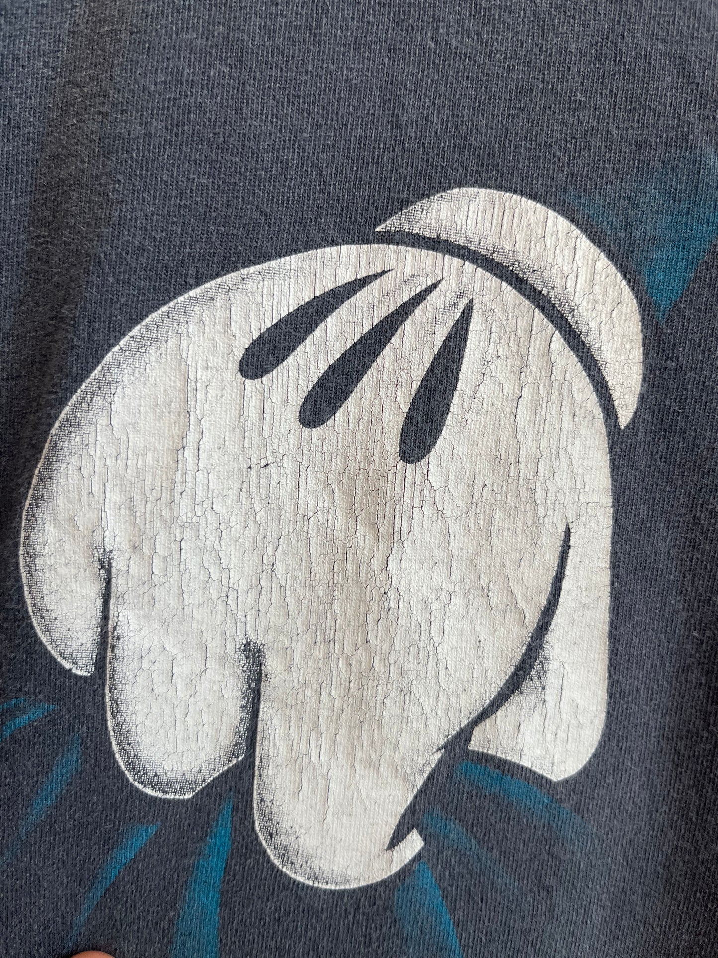 90s Disney Designs Ghost Faded Mickey Mouse Breakthrough Tee (XL)