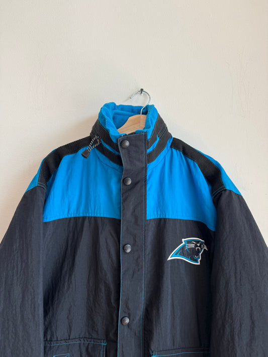 90s Carolina Panthers Chore Embroidered Puffer Jacket (M)