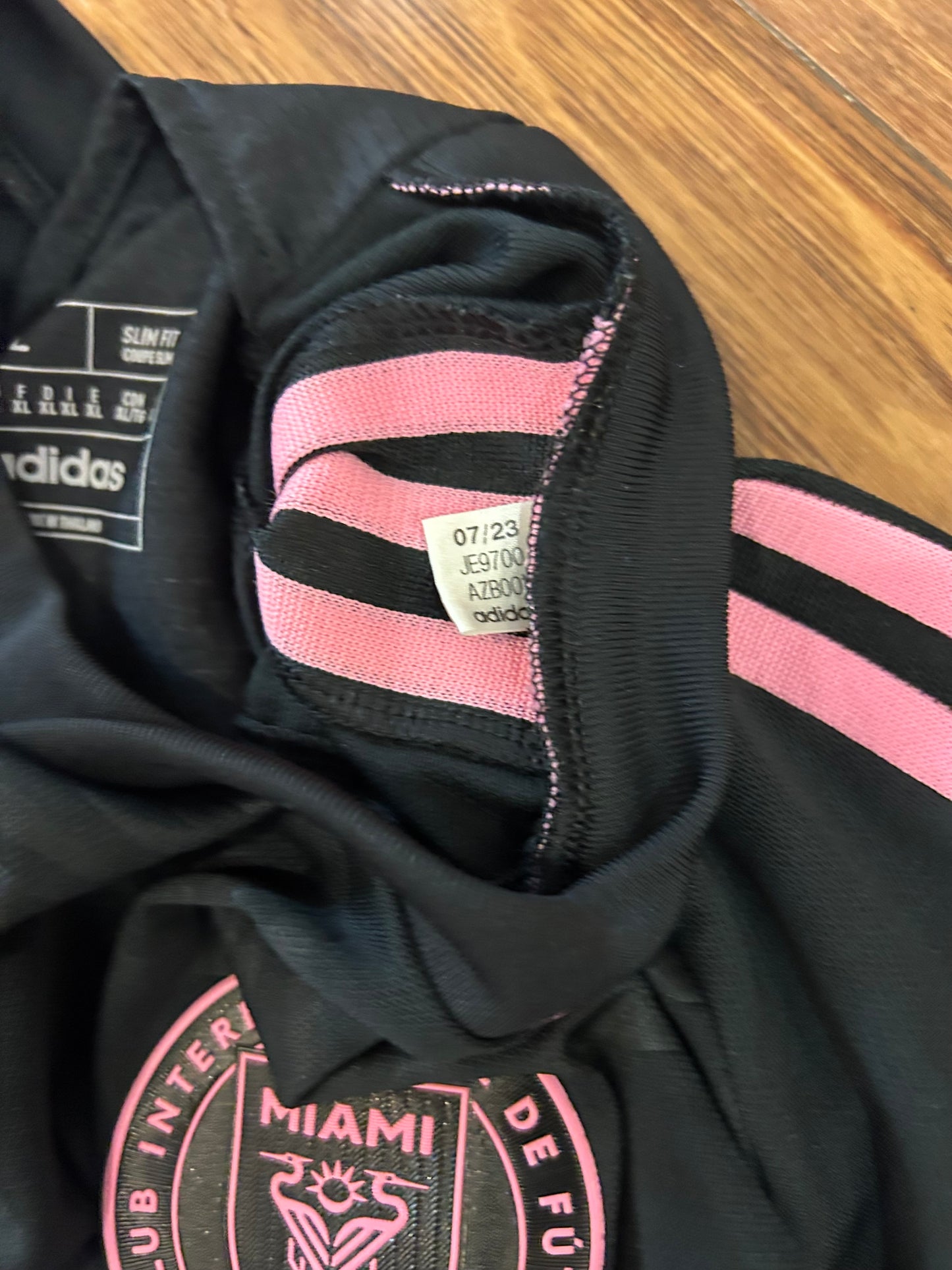 Inter Miami Messi Adidas Soccer Jersey Black 2023-'24 Kit (XL)